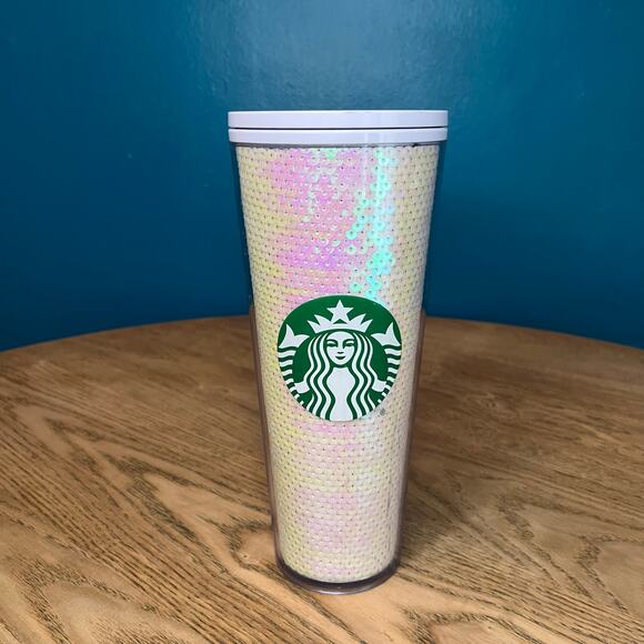 Starbucks Iridescent Sequin Tumbler - Picture 1 of 5